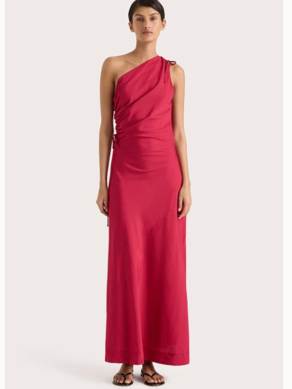 Faithfull The Brand Laureles Maxi Dress Raspberry